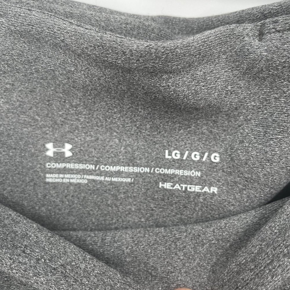 Under Armour Women's Heat Gear Armour Hi-Rise Ankle Crop Leggings Charcoal - Picture 6 of 7